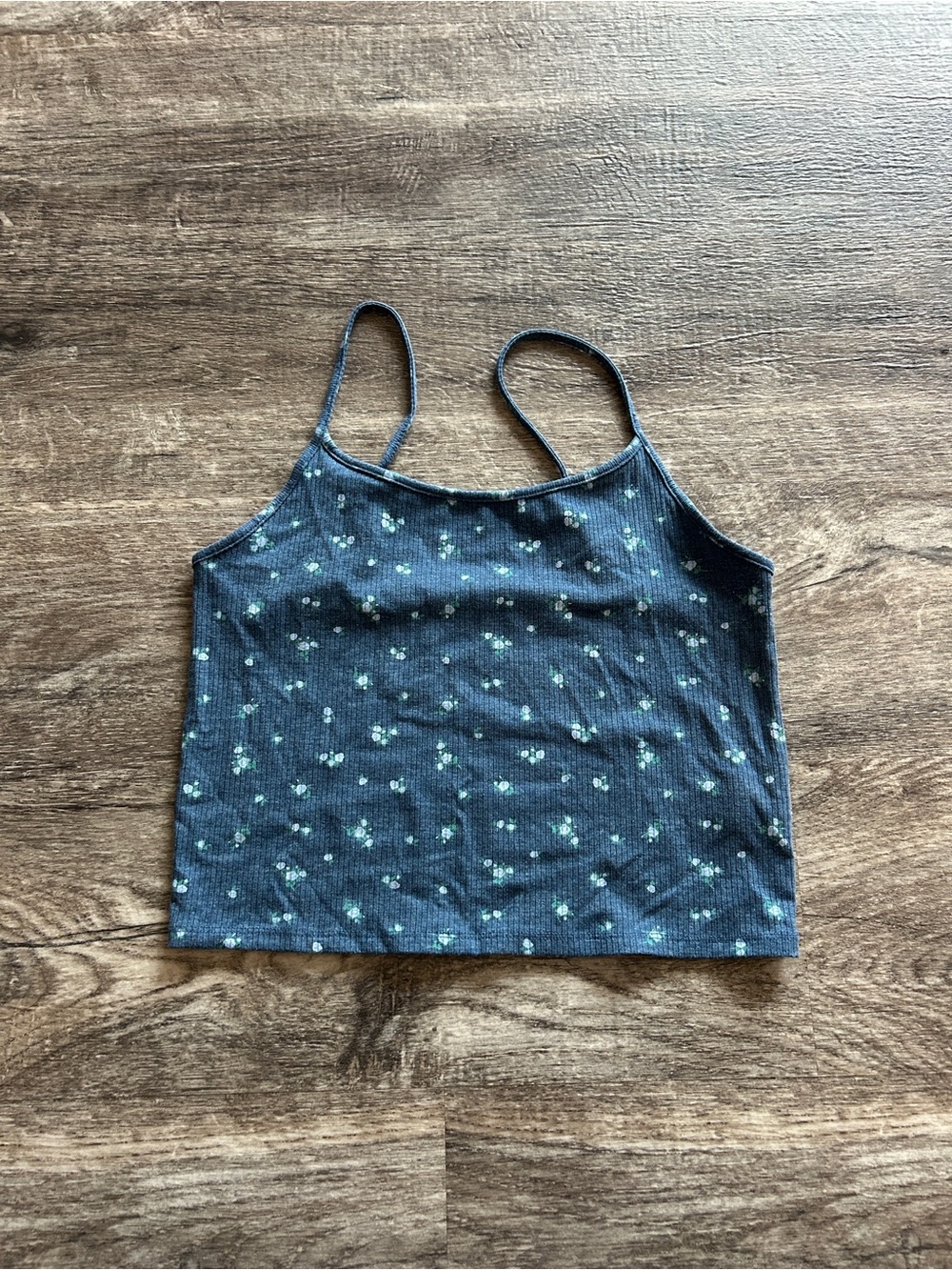 American Eagle Outfitters Navy Ribbed Cami